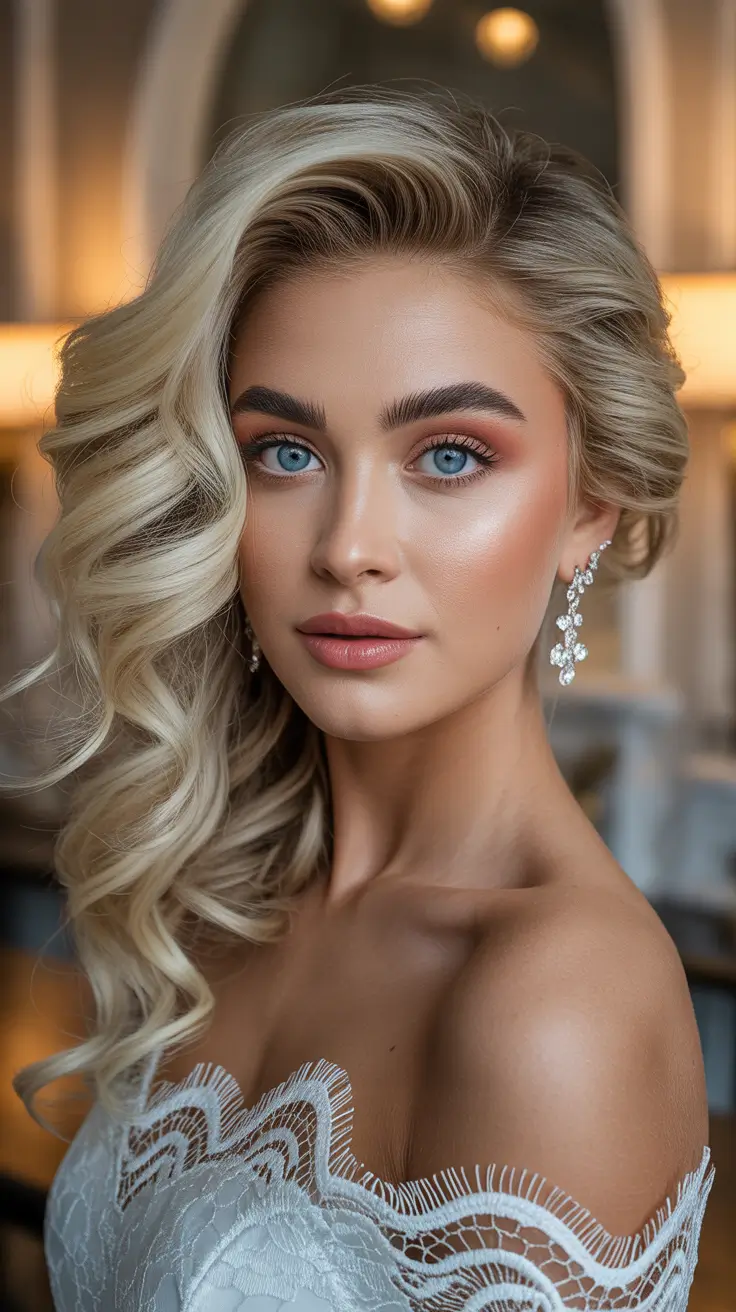 Wedding-hairstyles-2026-Hollywood-Curls-for-a-Glamorous-Side-Swept-Look