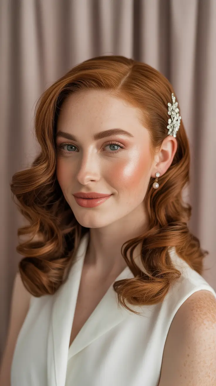 Wedding-hairstyles-2026-Glossy-Sculpted-Curls-With-Vintage-Charm