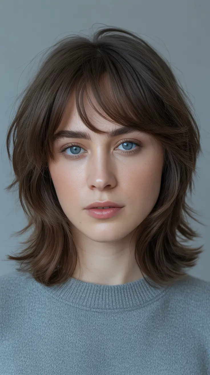 wolf haircut Soft Layered Wolf Cut With Natural Volume