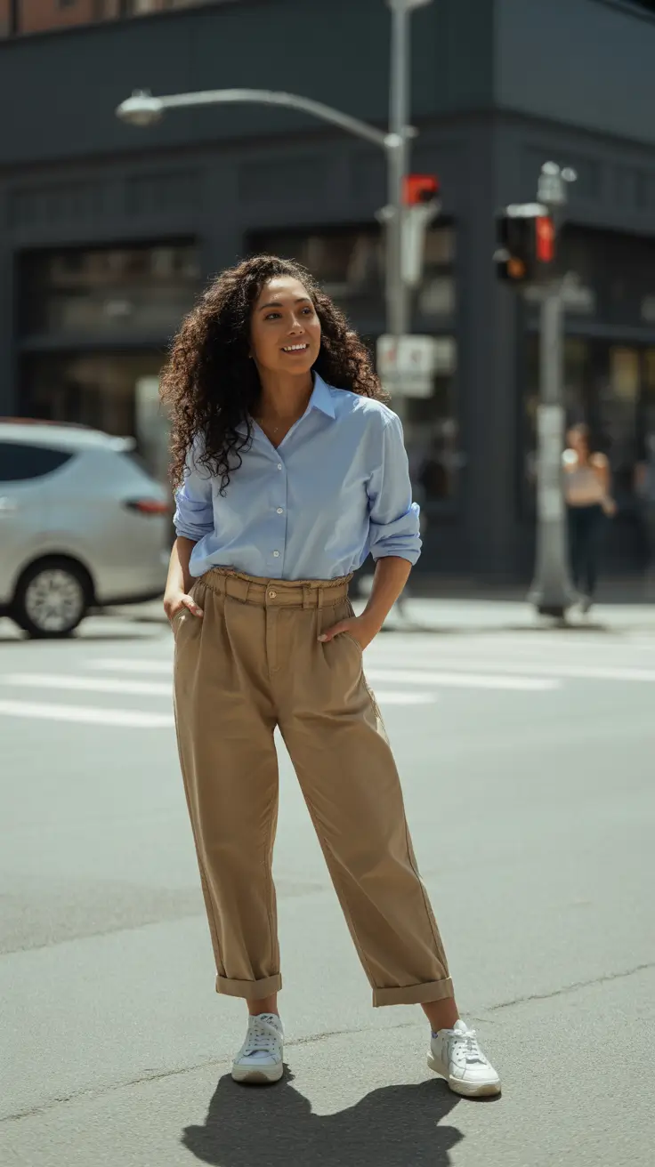 Spring Crisp Blues and Warm Khakis for Everyday Balance