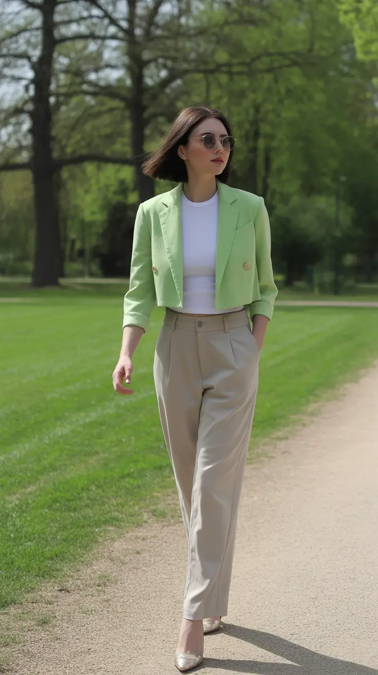Spring Mint Blazers and Clean Lines for Polished Spring Moments