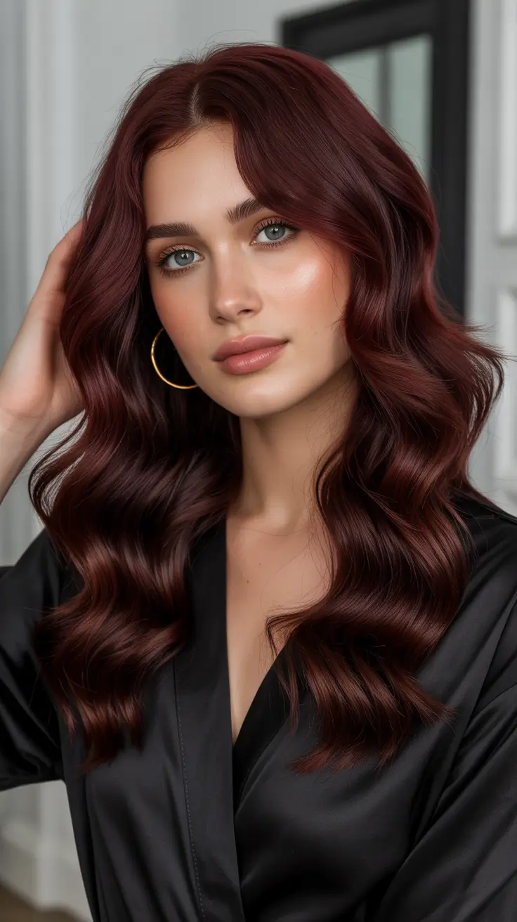 2026 February February’s Soft Glow: Rich Merlot Waves