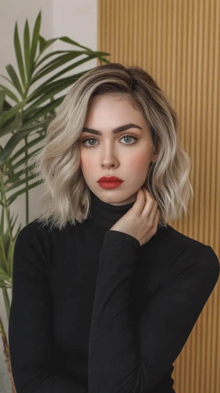 2026 February Warm Beige Blonde Waves With Soft Lift