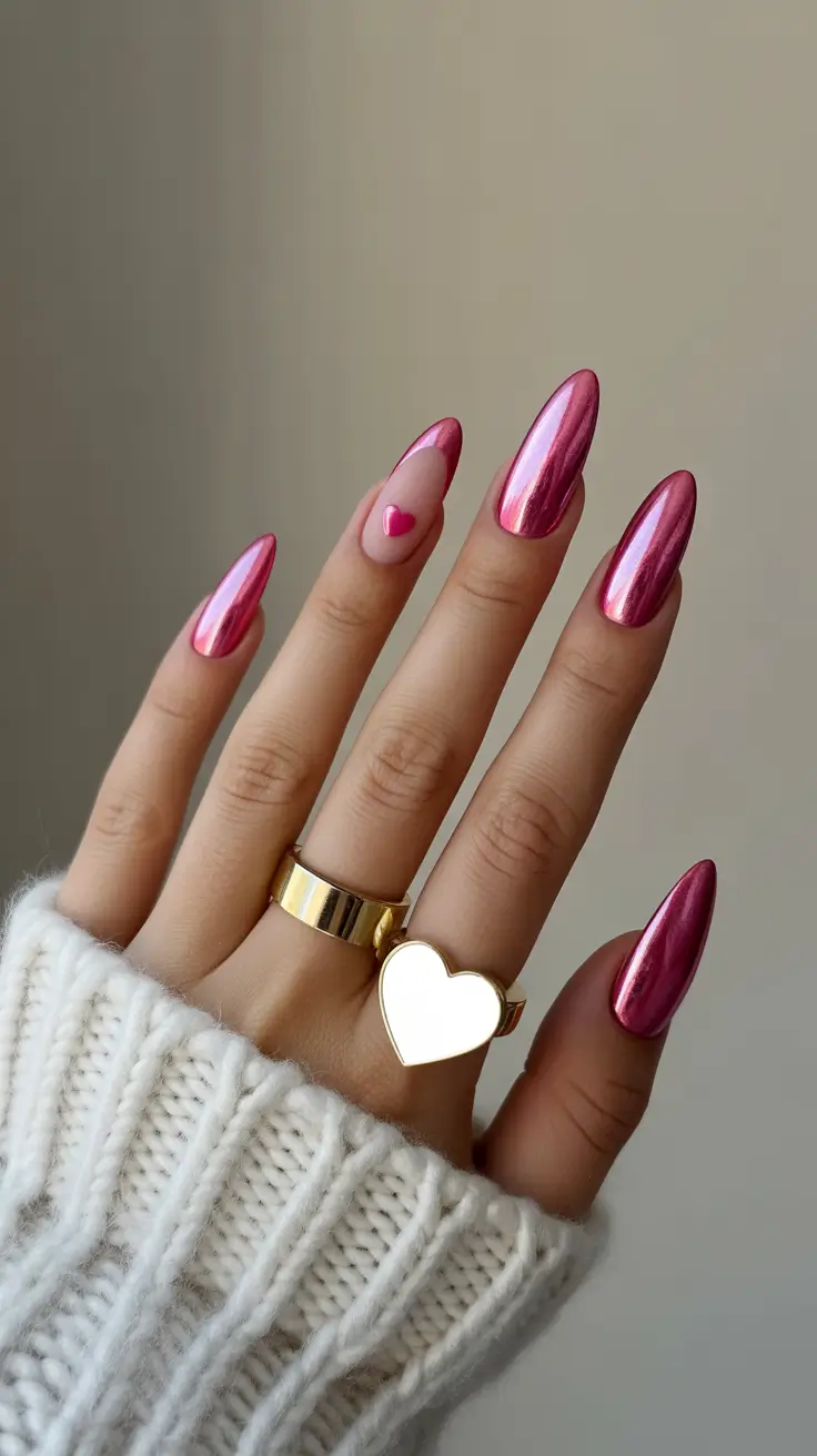 February-Metallic-Fuchsia-Hearts