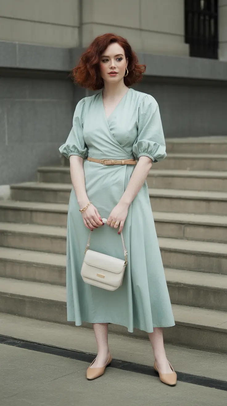 old money spring outfits with 2026 Mint Wrap Elegance With Classic Feminine Structure