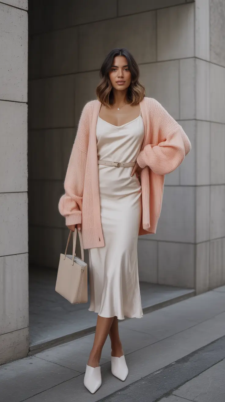old money spring outfits with 2026 Silky Neutrals With Cozy Pastel Layering