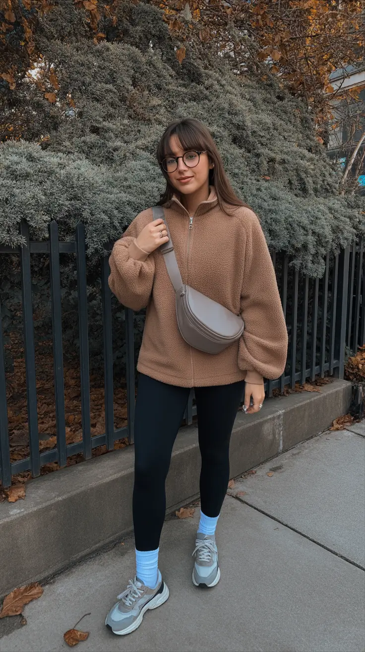 outfit ideas february 2026 Teddy Coat Comfort with Relaxed Black Denim