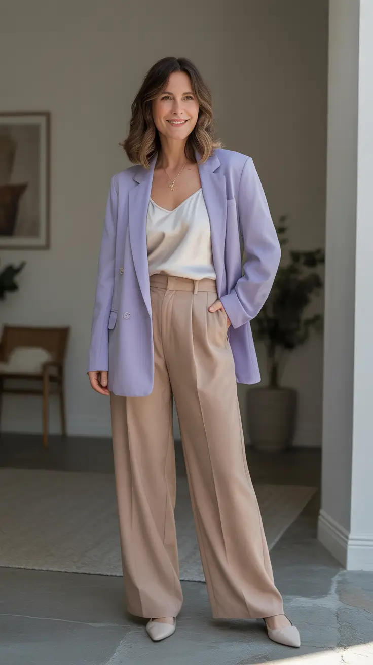 spring dressing over 50 2026 - Lavender Soft Structure