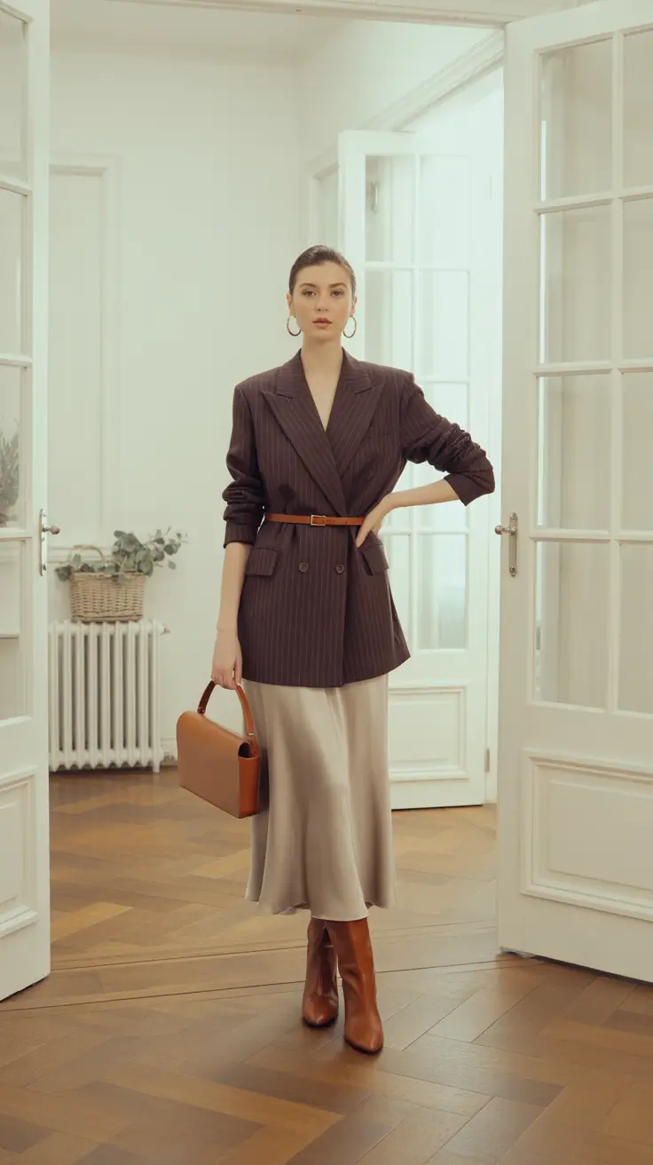 Night Tailored Pinstripes With Satin Ease