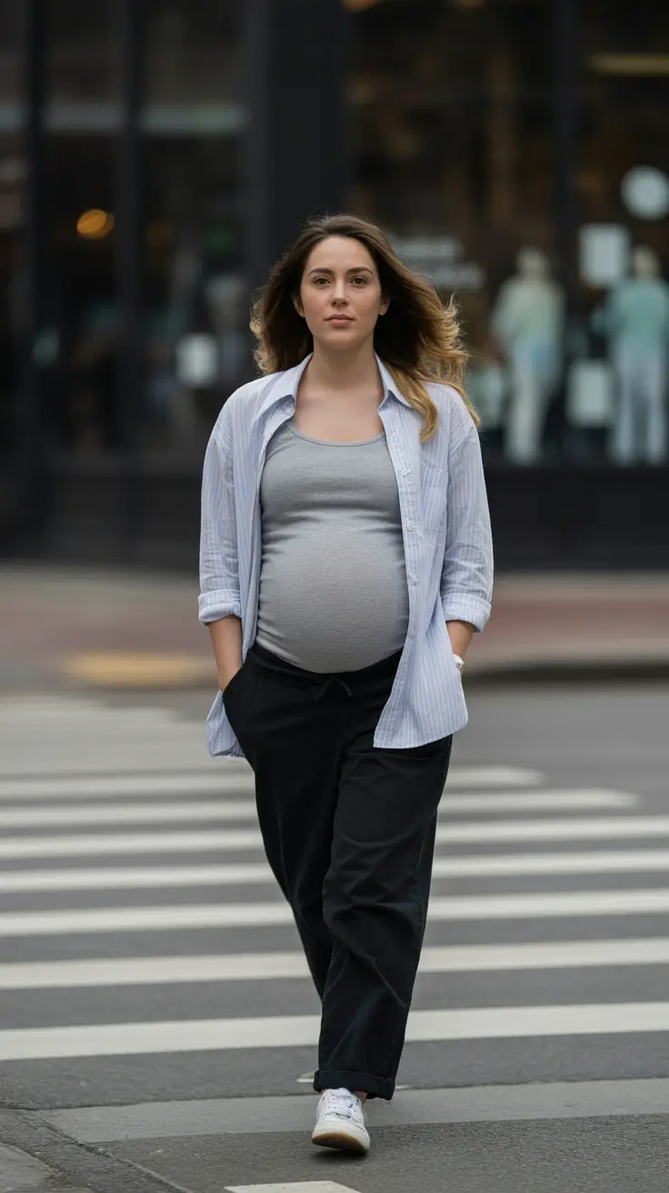 Maternity Relaxed Streetwear With Effortless Energy