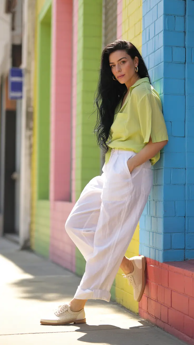 Topic Lemon Top and Linen Whites With Spring Glow