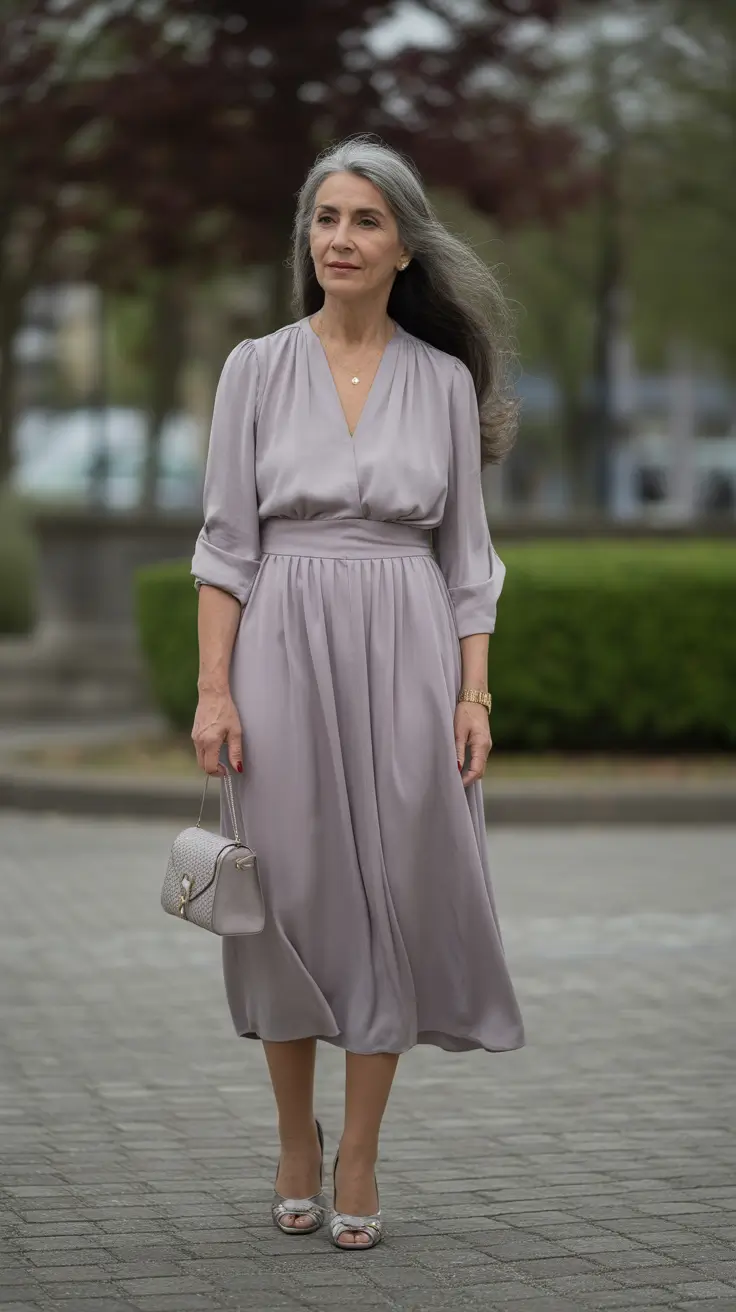 Stunning Spring Outfits for Women Over 60 2026 Lavender Silk and The Art of Subtle Luminosity