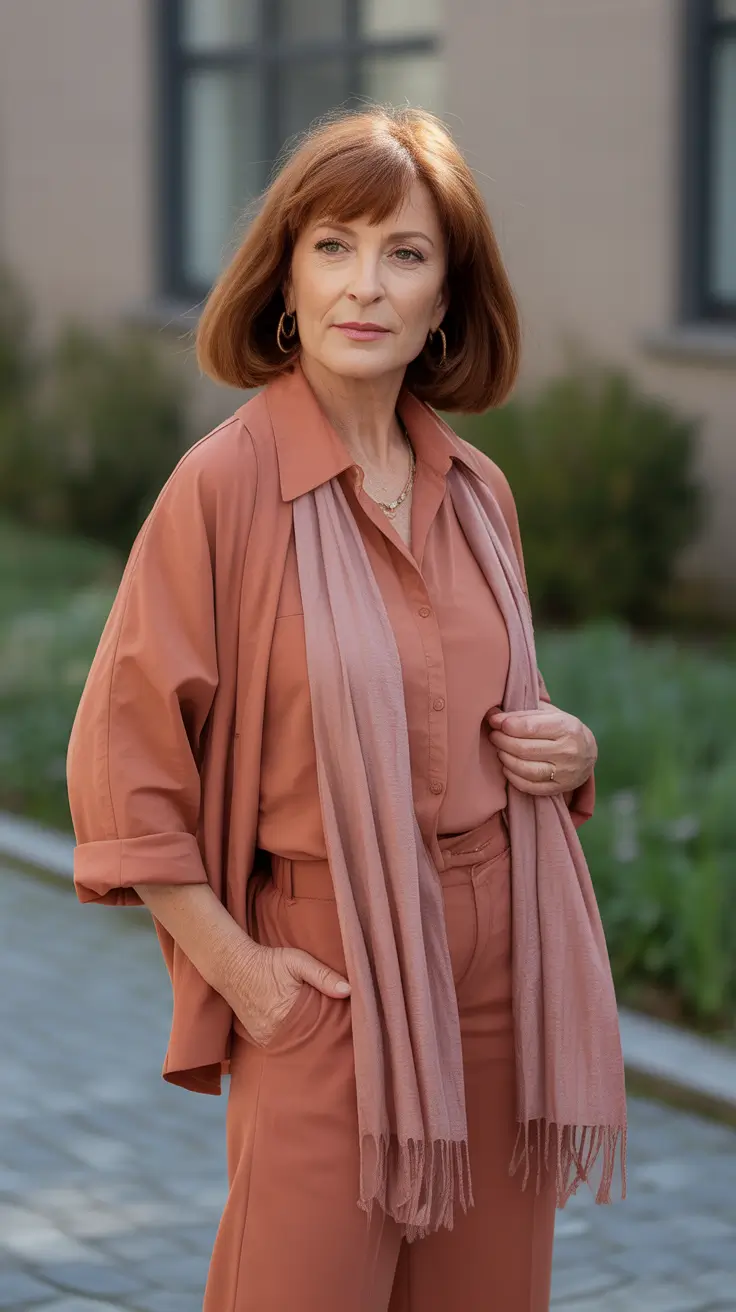 Stunning Spring Outfits for Women Over 60 2026 Warm Earth Tones With Layered Refinement
