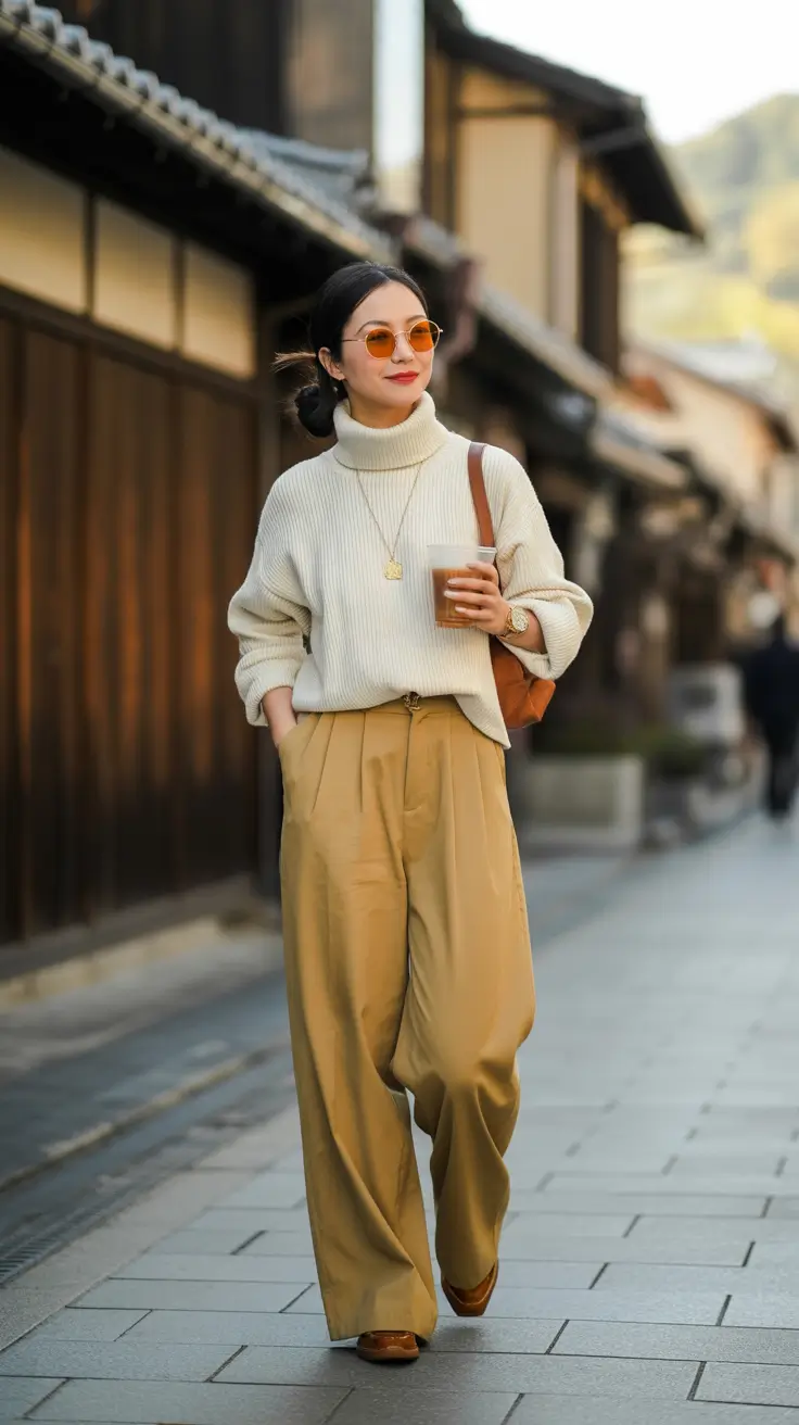 trendy spring outfits for women 2026 Relaxed Knit Layers for a Modern Stroll
