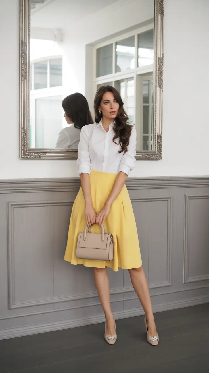 trendy spring outfits for women 2026 Sunlit Skirts and Clean Lines