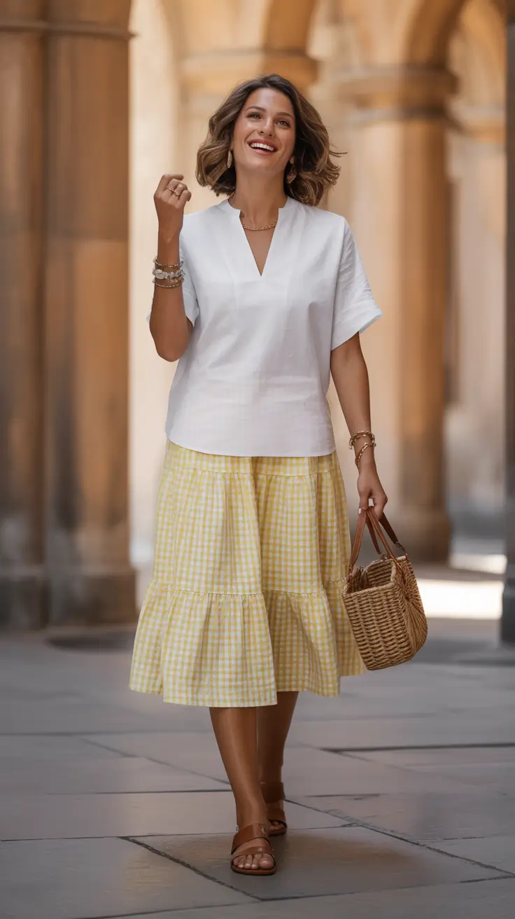 2026 Sunlit Gingham Warmth for Playful Spring Ease