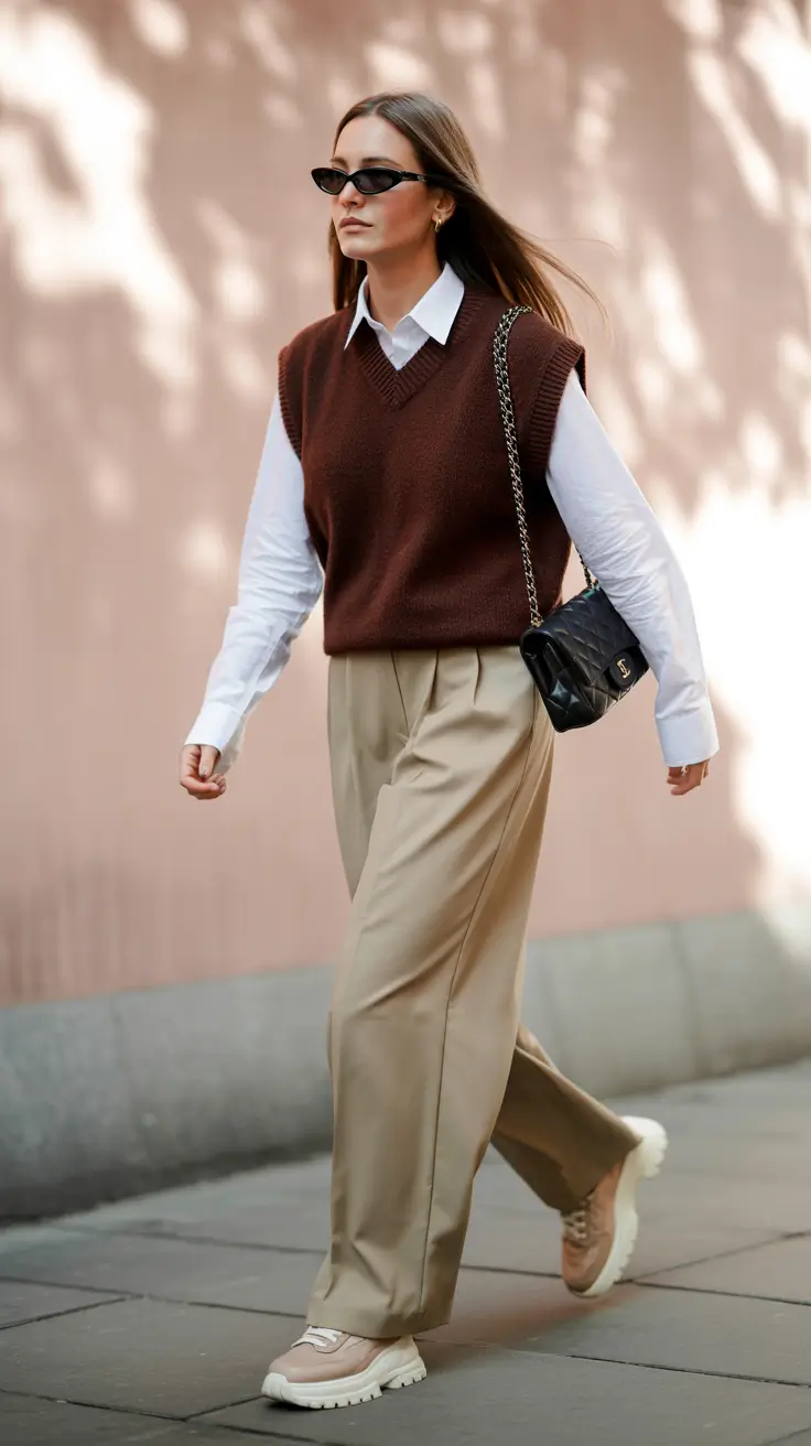 spring Layered Preppy Minimalism With Soft Neutrals